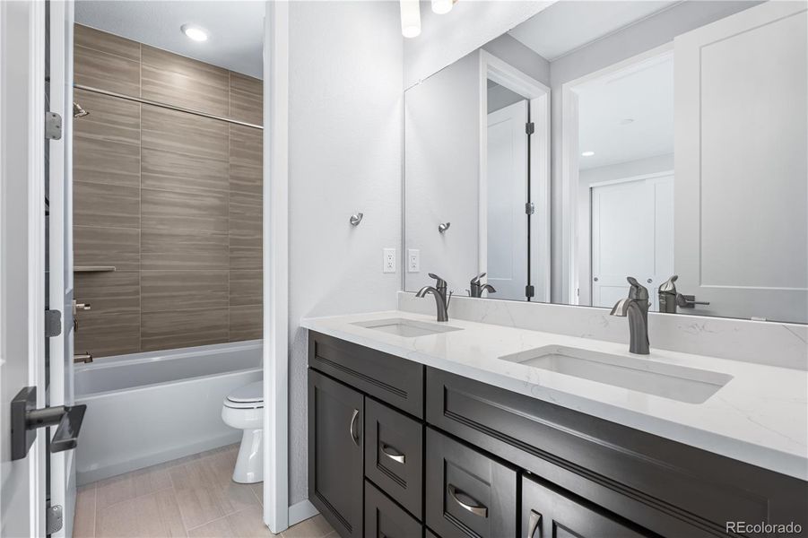 Furnished interior view inside a new home in Stargaze at Solstice, Littleton (Image 9).