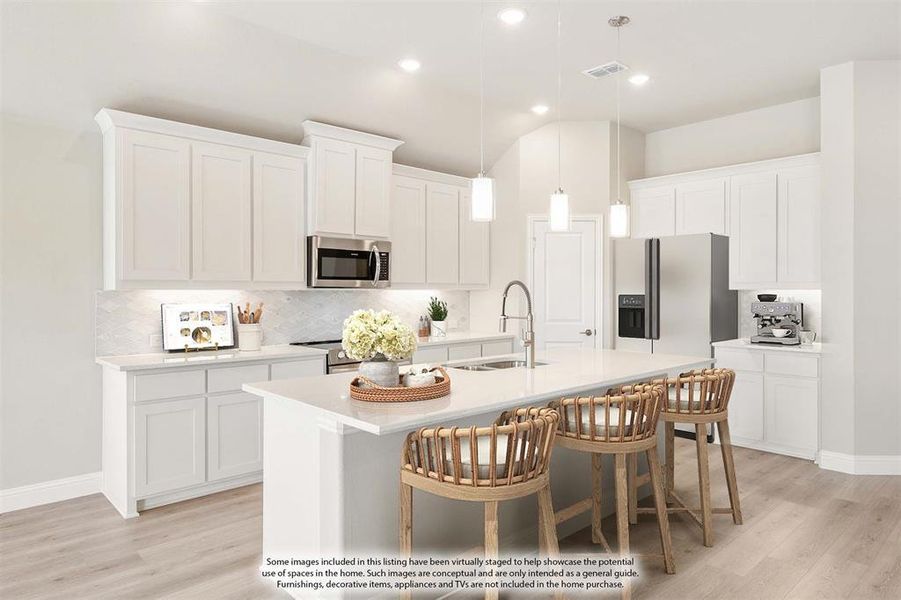 Furnished interior view inside a new home in Georgetown at Kings Fort, Kaufman (Image 8).