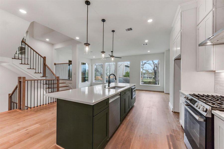 Furnished interior view inside a new home in , Houston (Image 3).