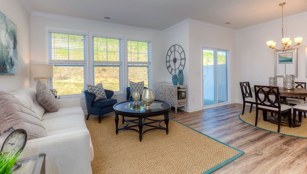 Furnished interior view inside a new home in Skybrook Corners, Huntersville (Image 14). Furnished interior view inside a new home in Skybrook Corners, Huntersville (Image 14).