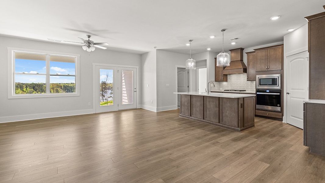 Representative furnished interior of a home built from the CLIFTON by D.R. Horton in Hamptons at Riverwood North, Dallas (Image 10).