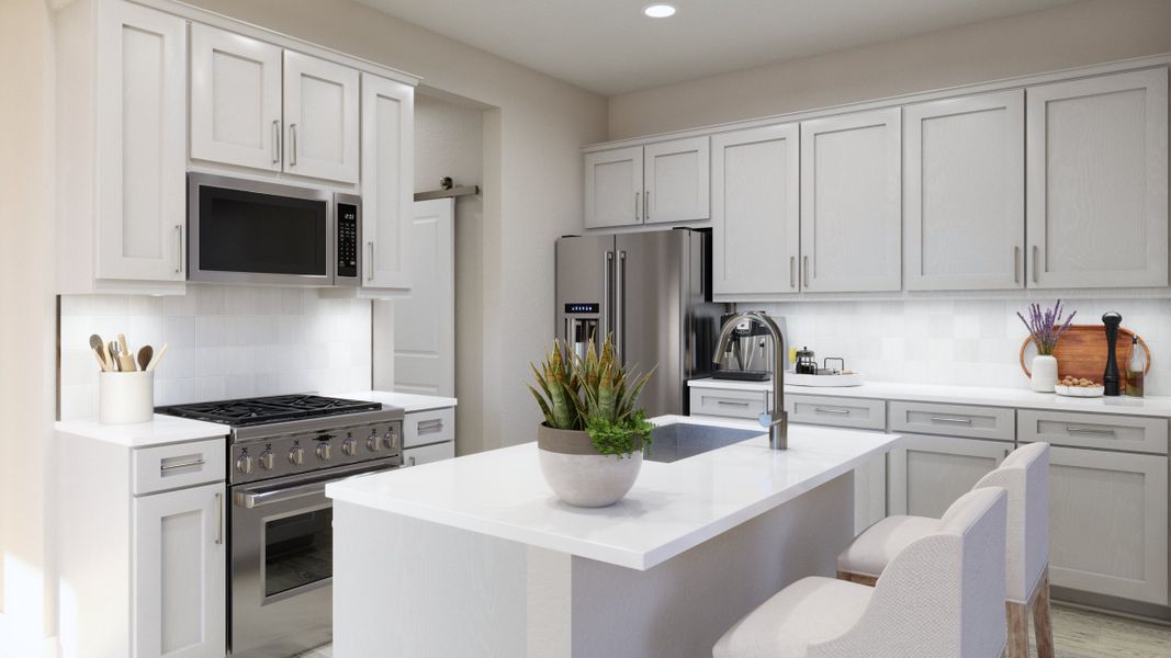 Representative furnished interior of a home built from the Overlook by Risewell Homes in Cypress Bluff, Groveland (Image 12).