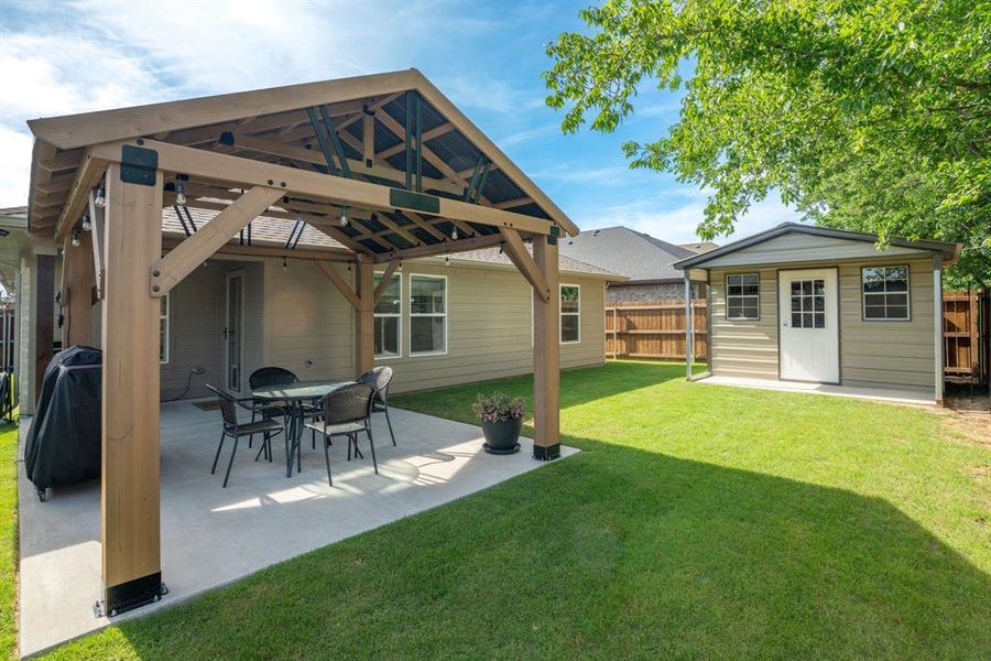Exterior details and patio area of a home in , Greenville (Image 25).