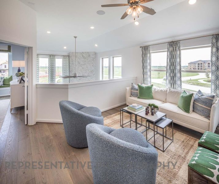 Furnished interior view inside a new home in , Cypress (Image 7).
