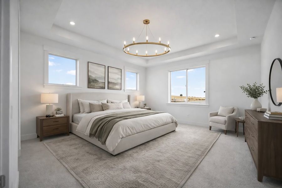 Furnished interior view inside a new home in Jackson Creek, Monument (Image 12).