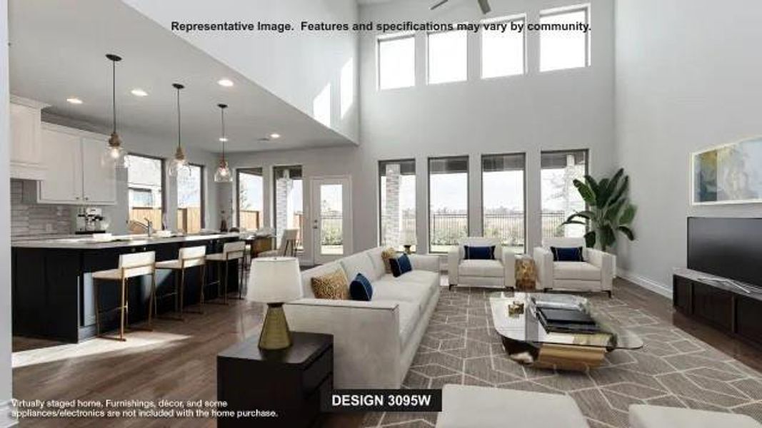Furnished interior view inside a new home in Midline, Houston (Image 6). Furnished interior view inside a new home in Midline, Houston (Image 6).