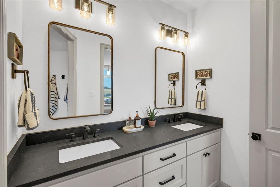 Furnished interior view inside a new home in , Aledo (Image 31).