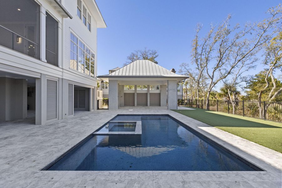 Exterior details and patio area of a home in , Charleston (Image 28).