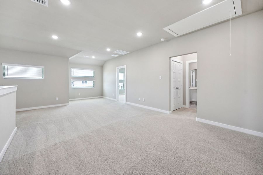 Game Room in the Mesquite home plan by Trophy Signature Homes – REPRESENTATIVE PHOTO