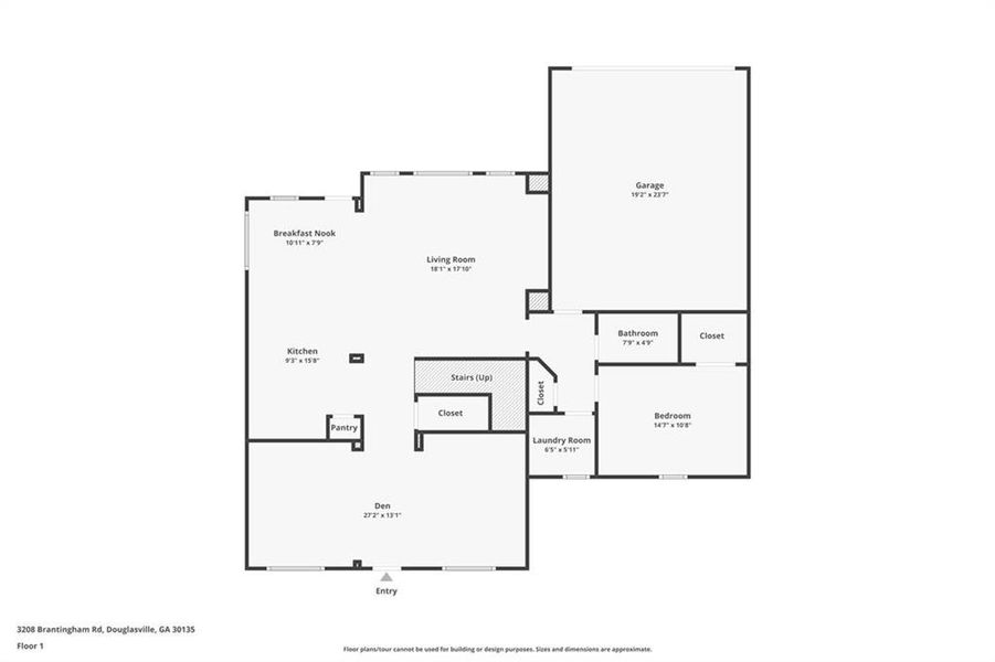 2D floor plan layout of this home in , Douglasville, GA (Image 6). 2D floor plan layout of this home in , Douglasville, GA (Image 6).