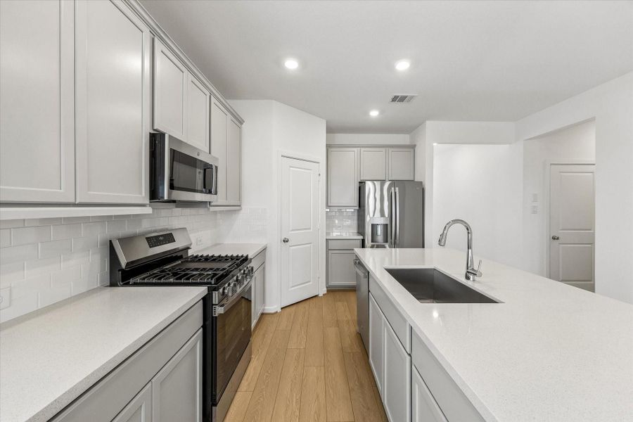 Furnished interior view inside a new home in Bridge Creek 45s and 50s, Cypress (Image 14).