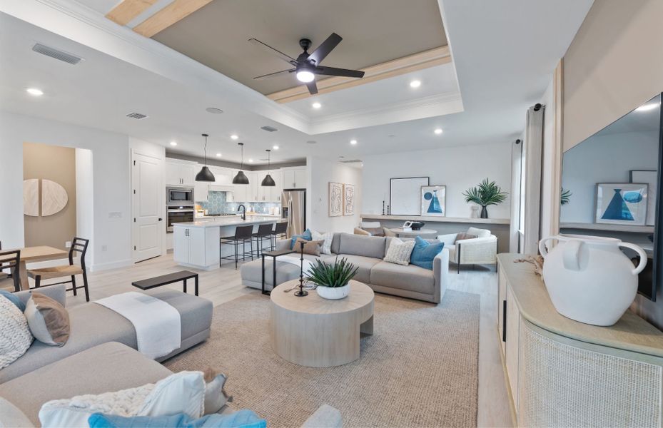 Furnished interior view inside a new home in Arbor Oaks, North Port (Image 15).