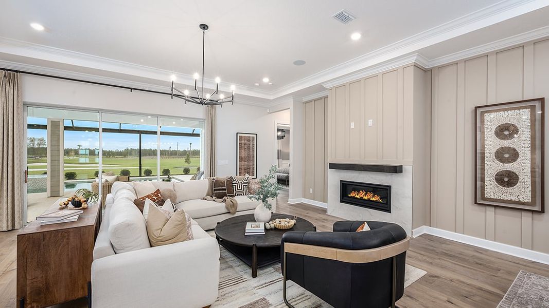 Furnished interior view inside a new home in Esplanade at St. Marys, St. Marys (Image 10).