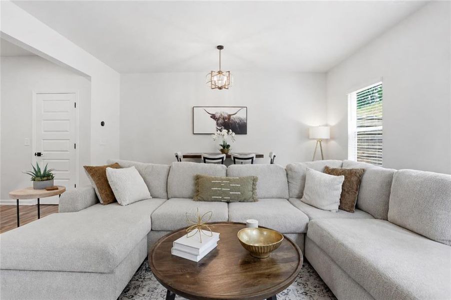 Furnished interior view inside a new home in , Cartersville (Image 18).