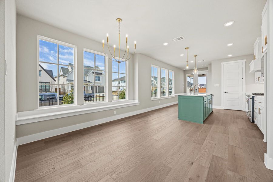 Furnished interior view inside a new home in Fields, Frisco (Image 18). Furnished interior view inside a new home in Fields, Frisco (Image 18).