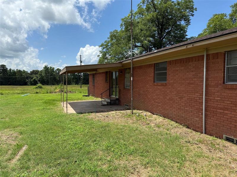 Exterior details and patio area of a home in , Scroggins (Image 2). Exterior details and patio area of a home in , Scroggins (Image 2).