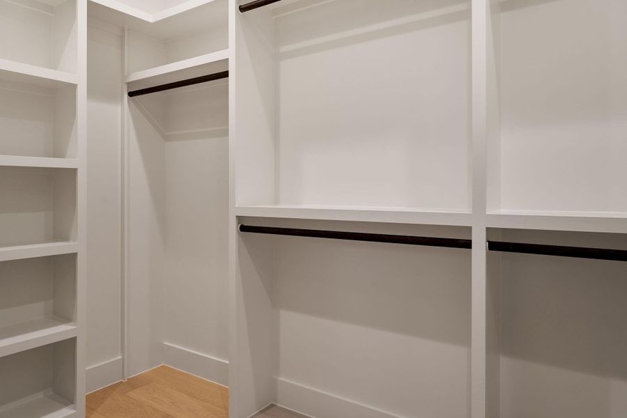 Primary spacious walk-in closet