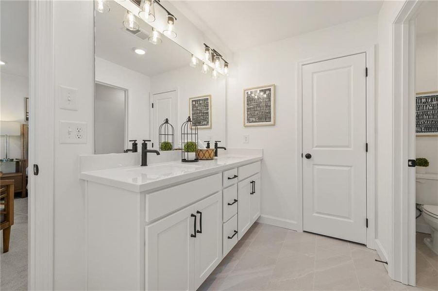 Furnished interior view inside a new home in River Walk Place, Lawrenceville (Image 9).