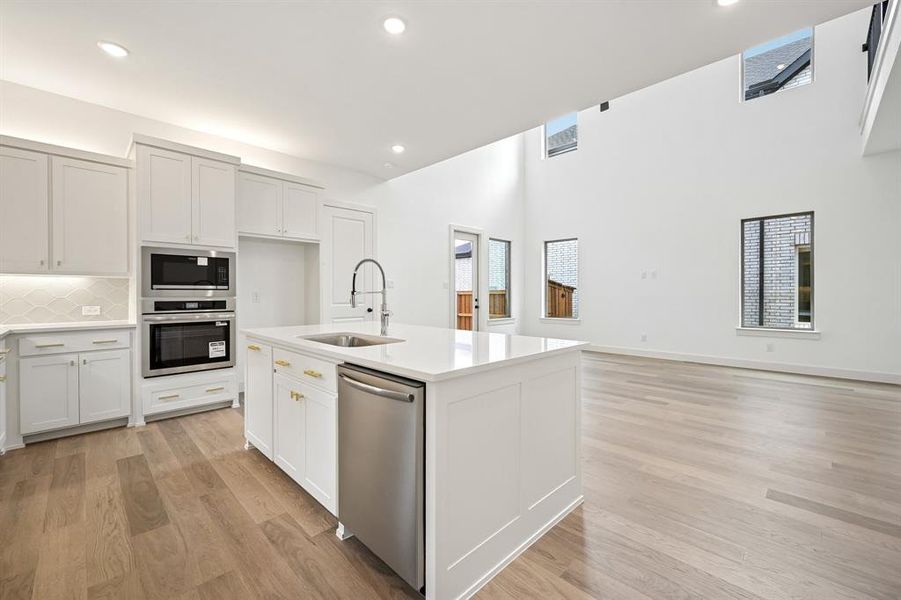 The chef will never be left out of the party in this dream kitchen!