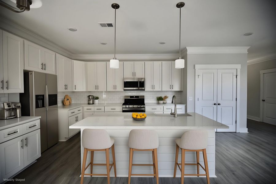 Furnished interior view inside a new home in , North Charleston (Image 14).