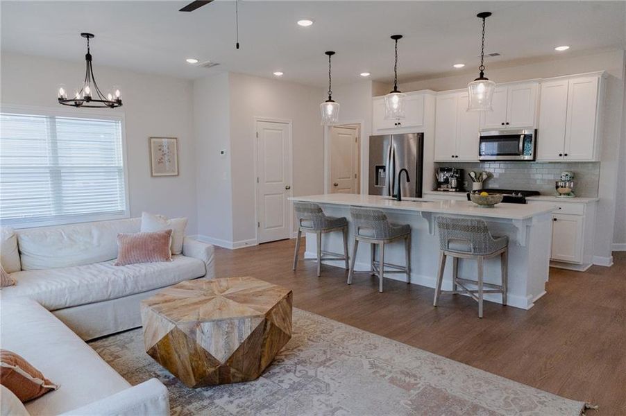 Furnished interior view inside a new home in Winsome Park, Woodstock (Image 18). Furnished interior view inside a new home in Winsome Park, Woodstock (Image 18).