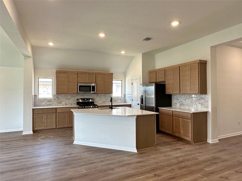 Furnished interior view inside a new home in Crosswinds, Kyle (Image 6). Furnished interior view inside a new home in Crosswinds, Kyle (Image 6).