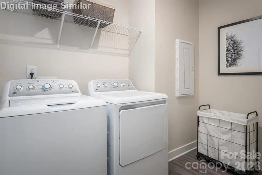 Gone Are the Days Of Trekking Up and Down Stairs with Arms Full Of Laundry. This Second Floor Laundry Room Brings Everyday Efficiency Right To Where It's Needed Most.