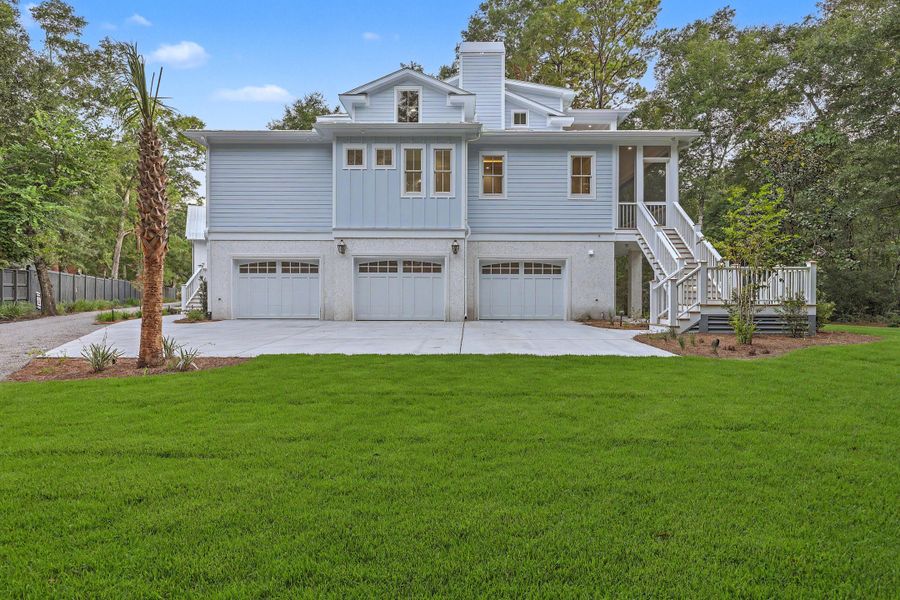 Front exterior of a new home in , Mount Pleasant, SC, highlighting curb appeal (Image 26).
