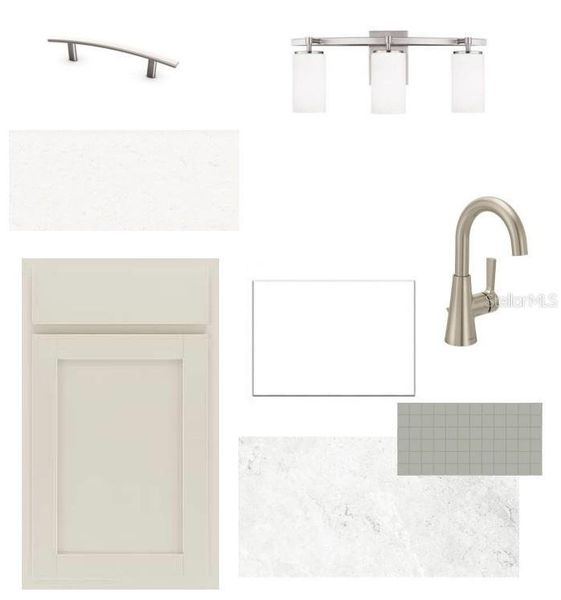 Sample of building materials used in homes in Persimmon Place – Garden Series, Wesley Chapel (Image 5).