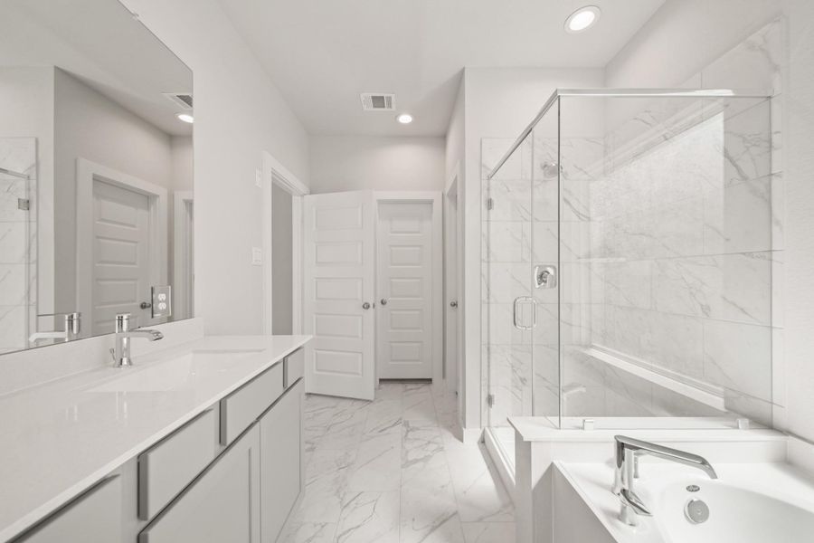 Furnished interior view inside a new home in Cypresswood Landing, Humble (Image 6).