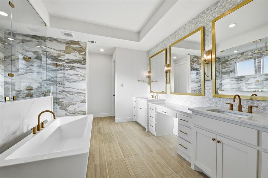 Furnished interior view inside a new home in Mosaic: 70ft. lots, Celina (Image 4).