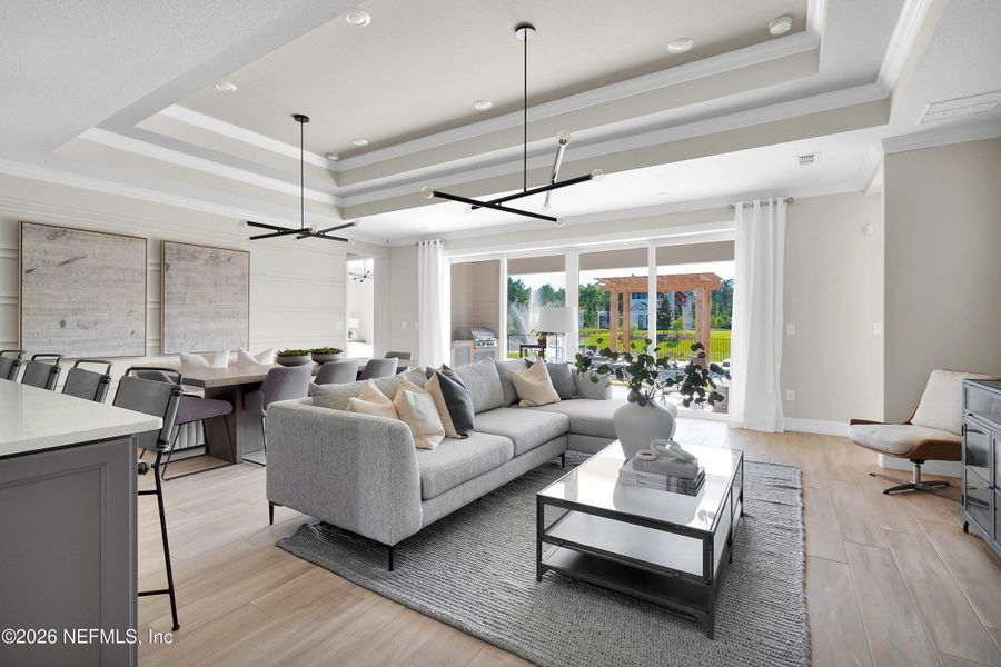Furnished interior view inside a new home in , Yulee (Image 5).