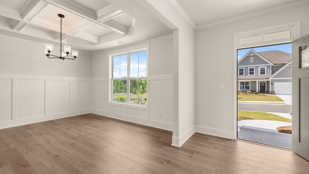 Representative unfurnished interior of a home built from the Lynnbrook by D.R. Horton in Hamptons at Riverwood East, Dallas (Image 15).