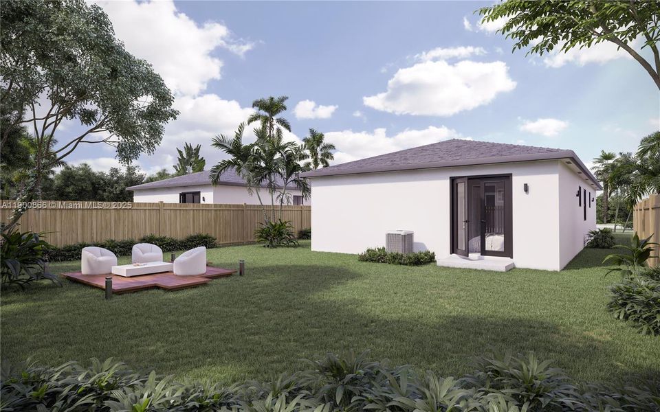 Front exterior of a new home in , Miami, FL, highlighting curb appeal (Image 1). Front exterior of a new home in , Miami, FL, highlighting curb appeal (Image 1).