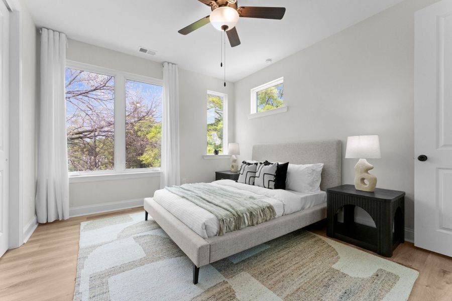 Furnished interior view inside a new home in Hartford Townhomes, Charlotte (Image 39).