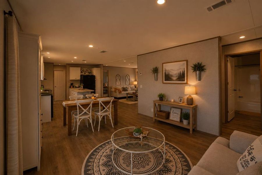 Furnished interior view inside a new home in , Azle (Image 31).