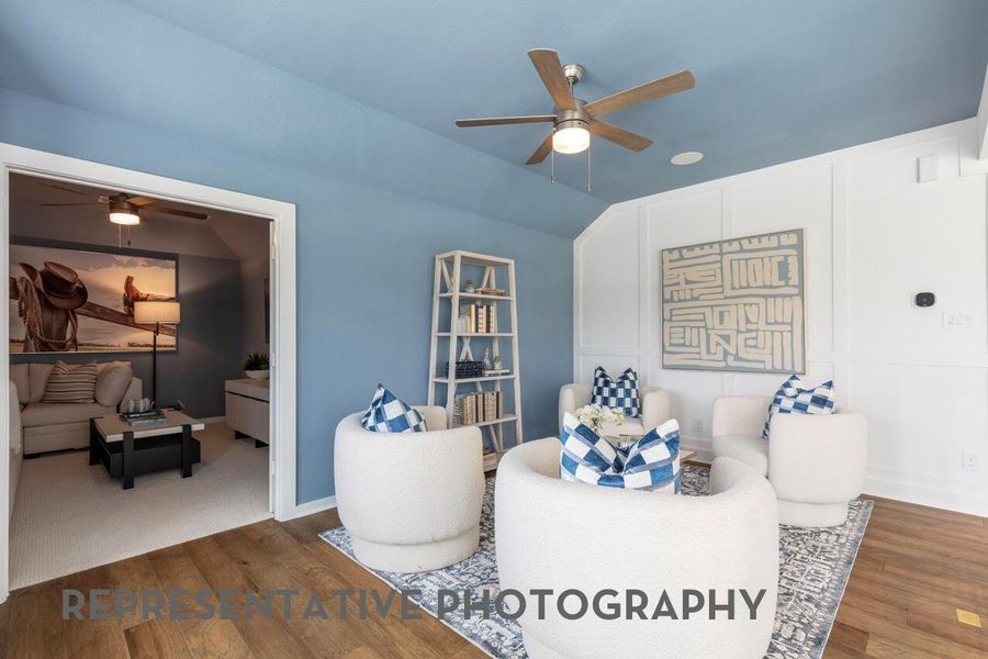 Furnished interior view inside a new home in Pomona, Manvel (Image 18).