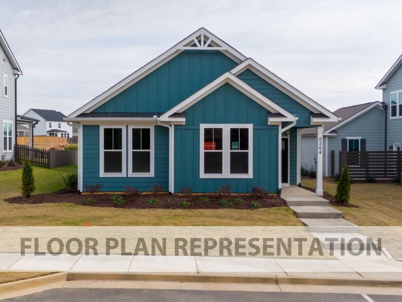 The Finch Plan | Front Exterior Floorplan Representation Photo The Finch Plan | Front Exterior Floorplan Representation Photo