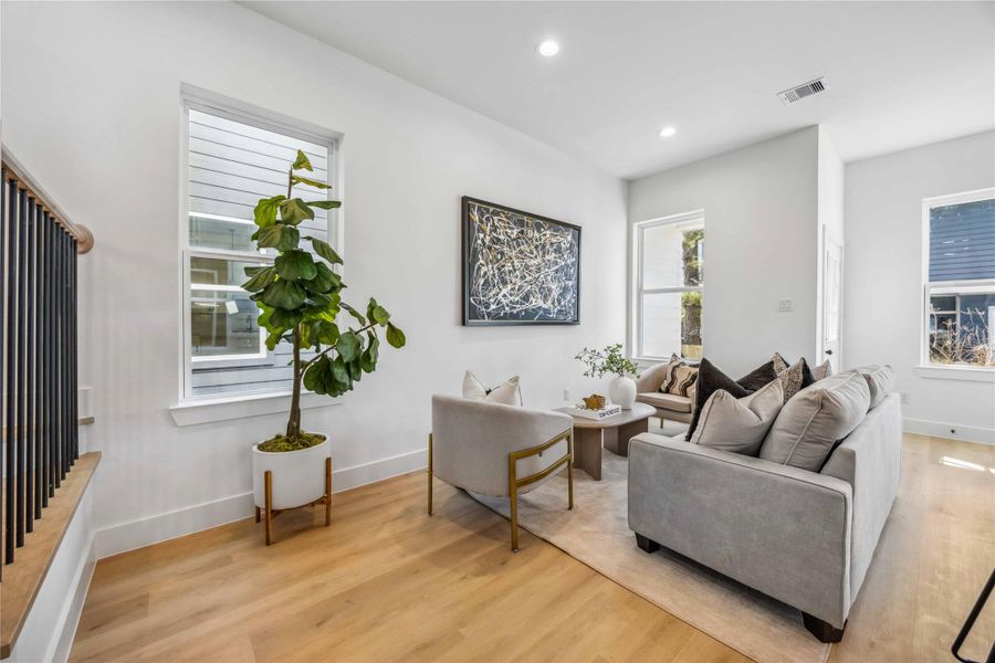 Furnished interior view inside a new home in , Houston (Image 12).
