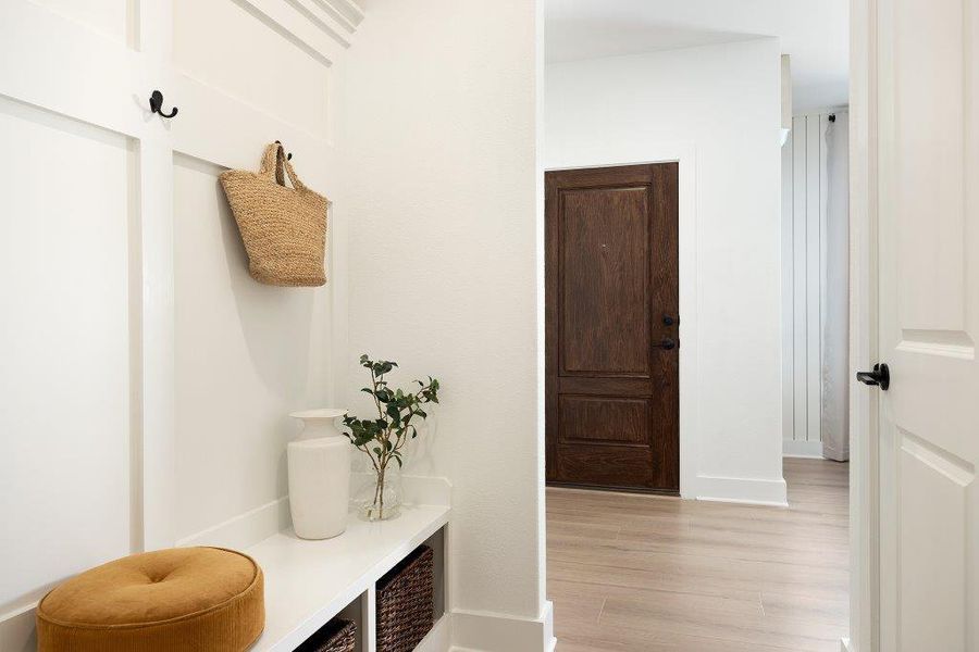 Photo of Pulte model home with same floor plan, not of actual home listed.