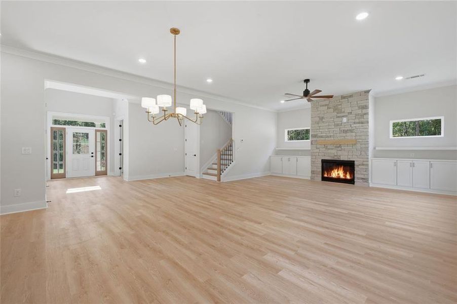 Spacious, unfurnished interior of a new home in , White (Image 18).