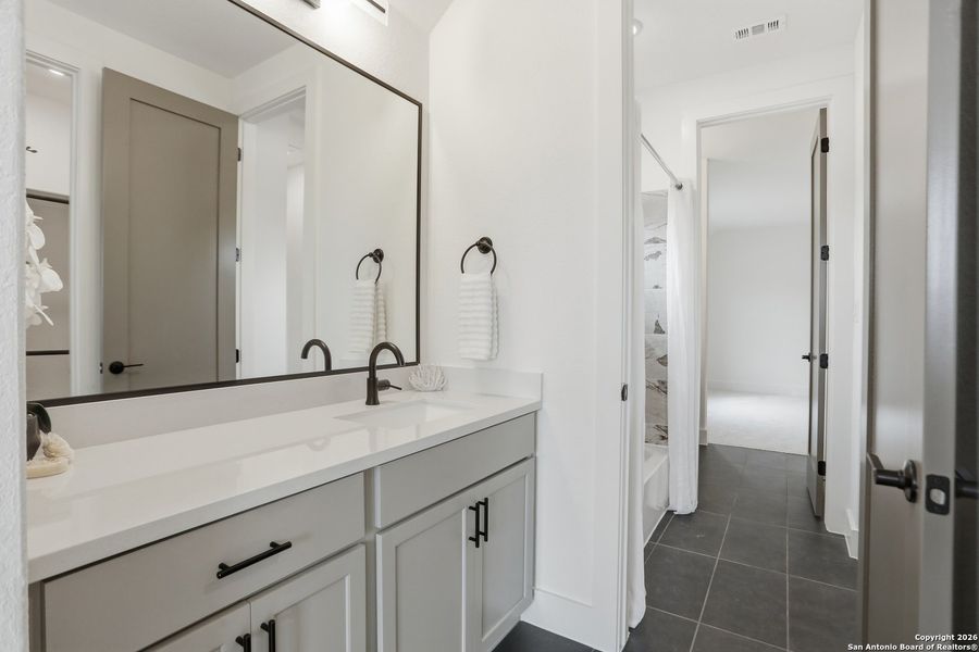 Furnished interior view inside a new home in Kinder Ranch - 70', San Antonio (Image 11).