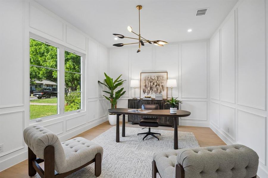 Furnished interior view inside a new home in , Dallas (Image 31).