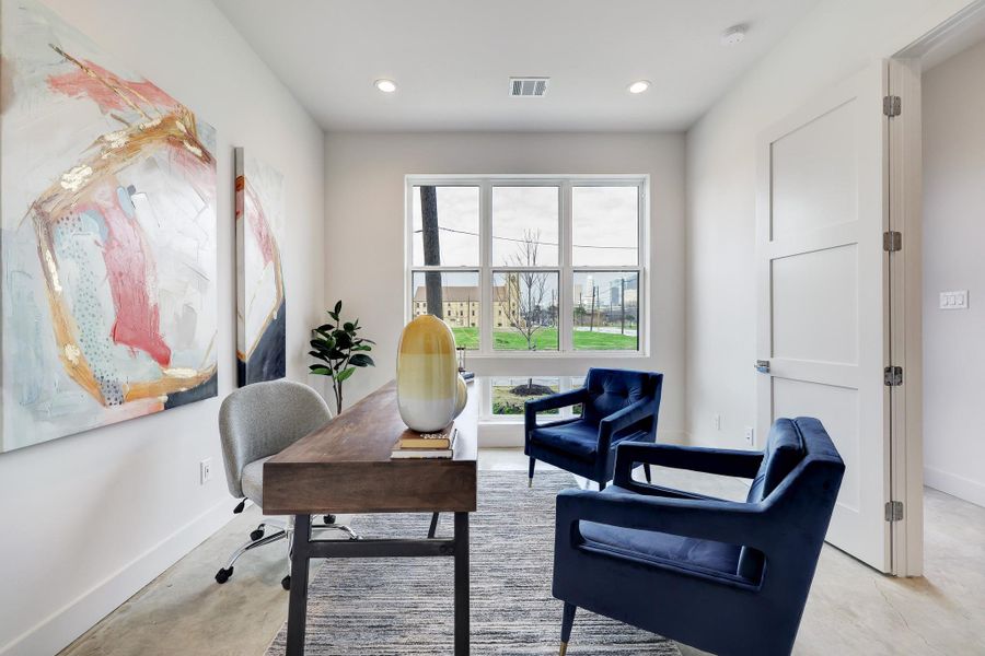 Furnished interior view inside a new home in Point East, Houston (Image 6). Furnished interior view inside a new home in Point East, Houston (Image 6).