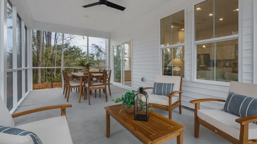 Patio of Avondale model by DRB Homes in Longs, SC Patio of Avondale model by DRB Homes in Longs, SC