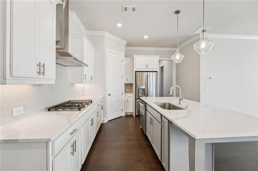 Furnished interior view inside a new home in Palisades Single Family, Cumming (Image 15).