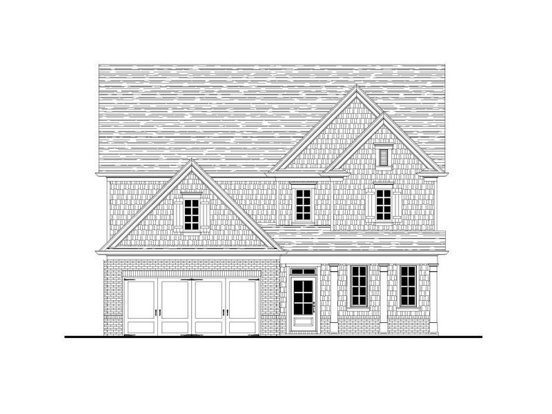 Representative rendering of the exterior for the The Maddox by Walker Anderson Homes (Image 4).