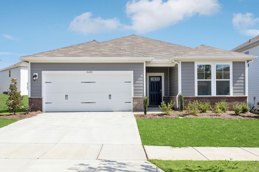 Exterior details and patio area of a home in Blue Sky Meadows, Monroe (Image 1).