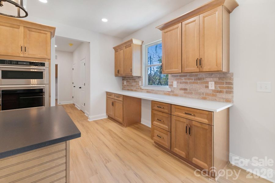 Lots of Kitchen Storage and Desk Area