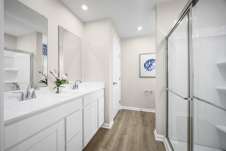 Representative furnished interior of a home built from the Rosewood by Ryan Homes in Liberty Grove, China Grove (Image 12).